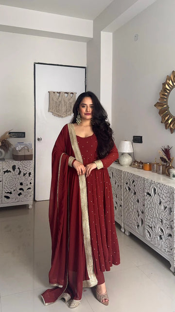 Regal Evening Wear Anarkali Suit for Celebrations