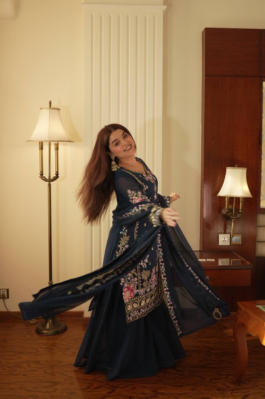 Classic Charm Zari & Sequin Embroidered Premium Set