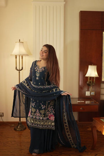 Classic Charm Zari & Sequin Embroidered Premium Set