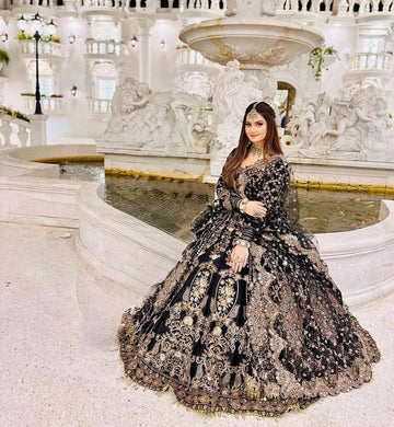 Bridal Heavy Embroidery Lehenga Choli with Dupatta Set