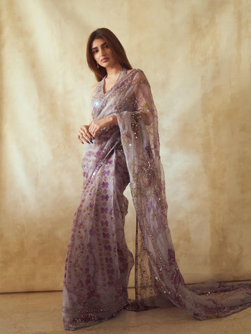 Graceful Party Wear Silk Saree