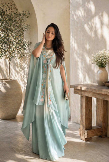 Mehera Luxe Embroidered Lehenga Set with Designer Shrug